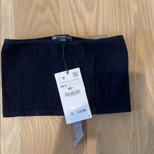 Black Zara Tube/Crop Top